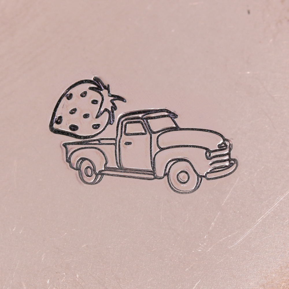 Metal Stamping Tools Strawberry Metal Design Stamp-Beaducation Original